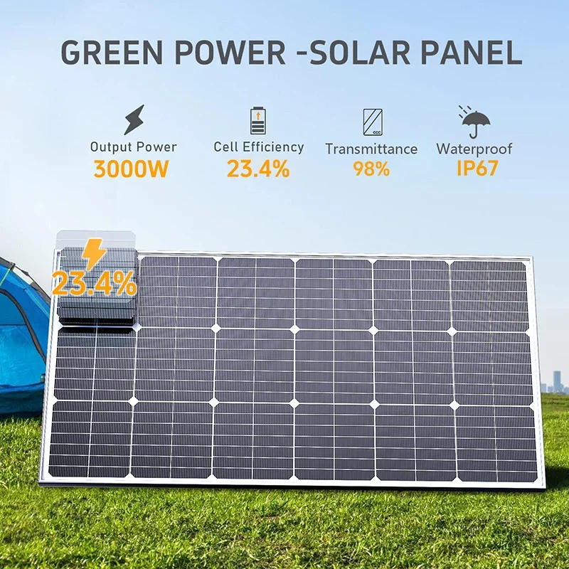 Kit Panel Surya Daya Tinggi 60 - Solar Panel 200W ulasan dan harga