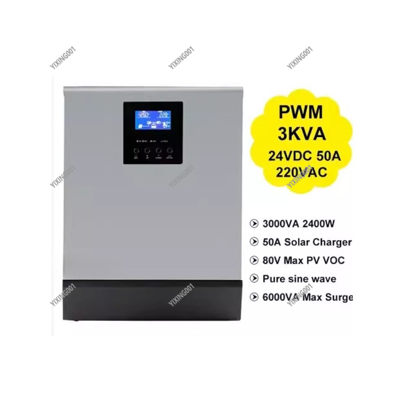 Inverter Surya 3KVA/2400W 24V  - Charge Controller Solar ulasan dan harga