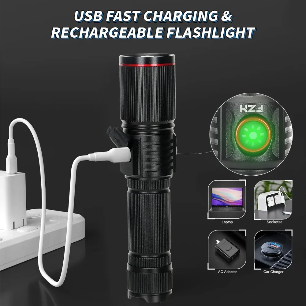 Senter LED Kuat Tipe C Lampu S - Energy Monitor Meter ulasan dan harga